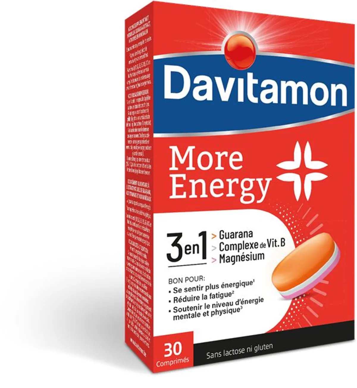 Davitamon More Energy 3-in-1 30 Comprimés