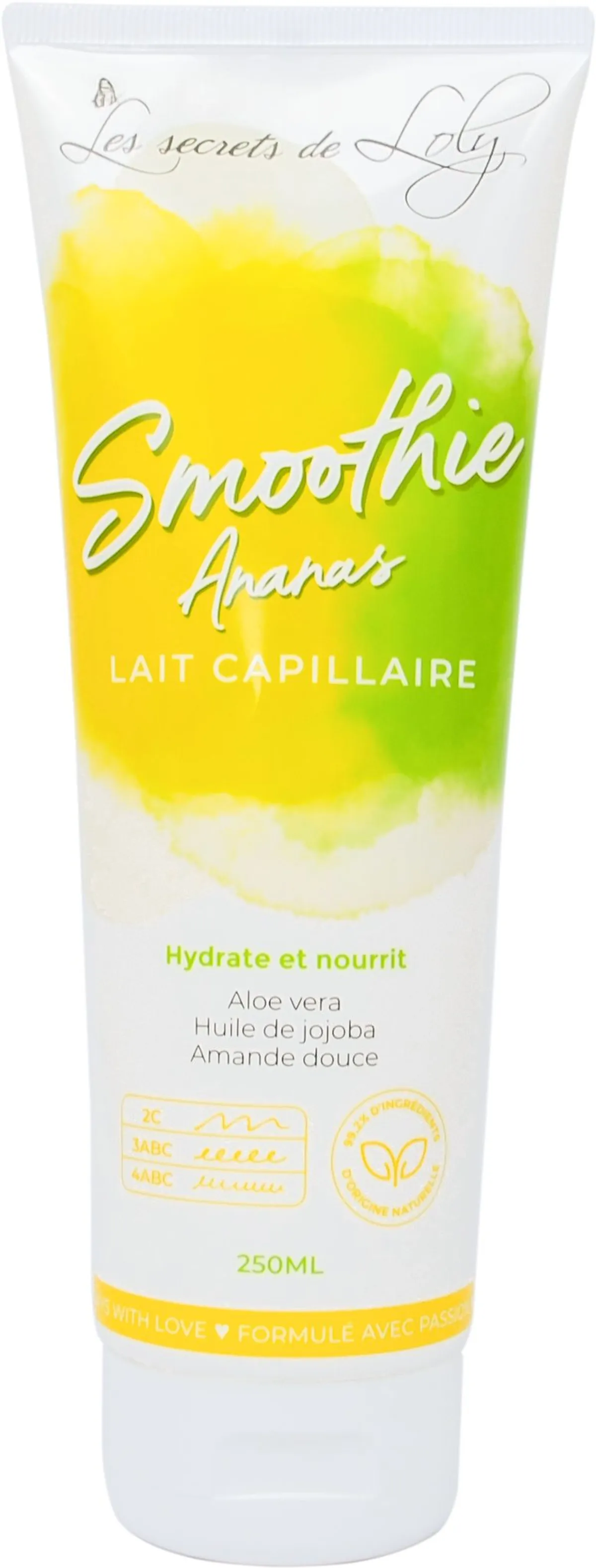 Les Secrets de Loly Smoothie Lait Capillaire Ananas 250ml