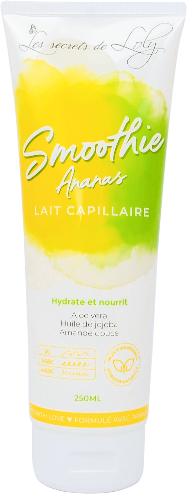 Les Secrets de Loly Smoothie Haarmelk Ananas 250 ml - Les Secrets de Loly