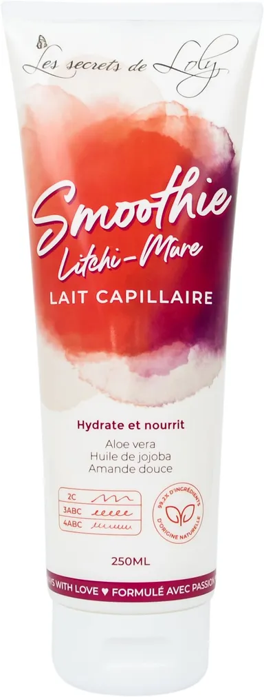 Les Secrets de Loly Smoothie Lait Capillaire Litchi Mûre 250ml