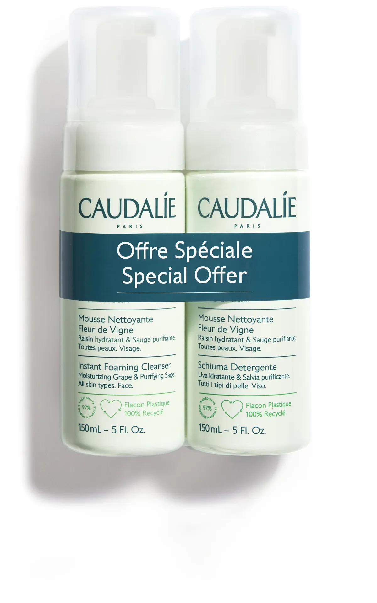 Caudalie Reinigende Mousse Duo 150ml