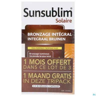 Sunsublim Integrale Bruining 3x30 Capsules