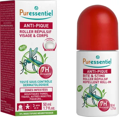 Puressentiel Afwerende Roller Tegen Beten Bio 50 ml