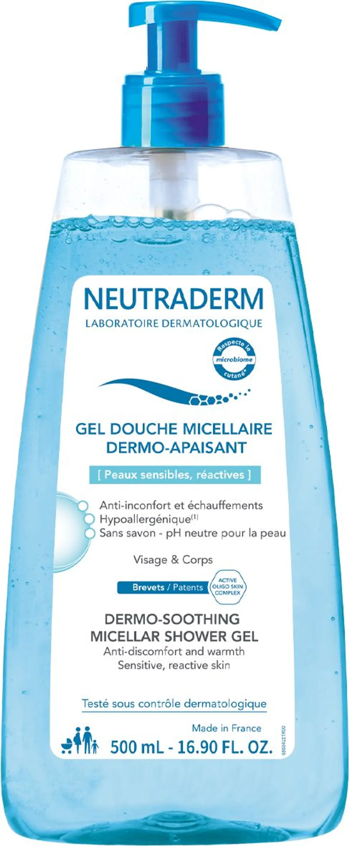 Neutraderm Douchegel Kalmeert de Huid 500 ml