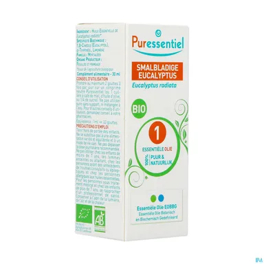 Puressentiel Eucalyptus Radiata Essentiële Olie Bio 30 ml