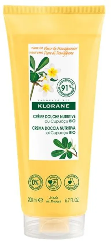 Klorane Cupuaçu Bio Crème De Douche Nutritive À La Fleur De Frangipanier 200Ml