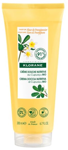 Klorane Bio Cupuaçu Voedende Douchecrème Met Frangipanibloem 200Ml - Klorane