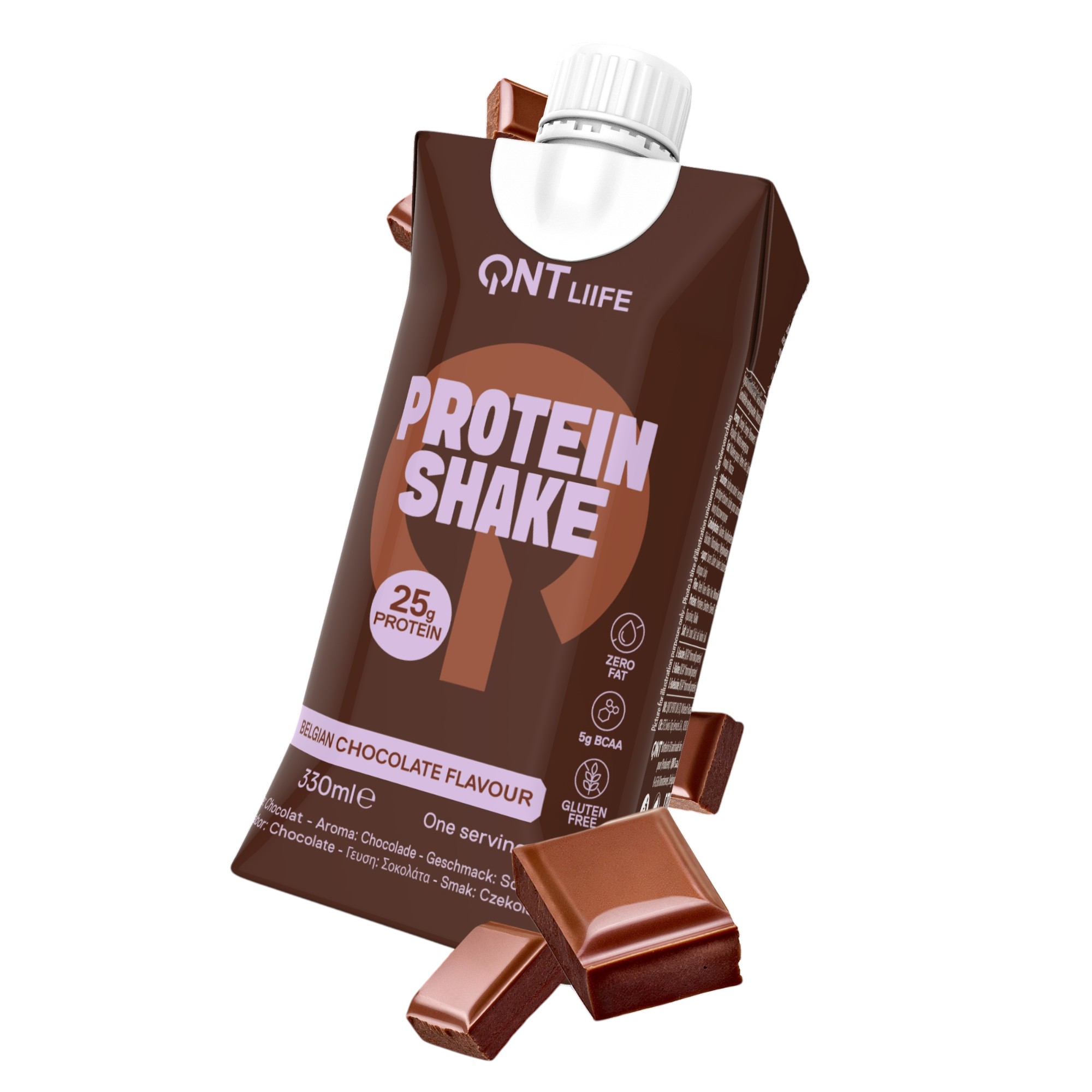 QNT Delicious Protein Shake Chocolate 330 ml - QNT