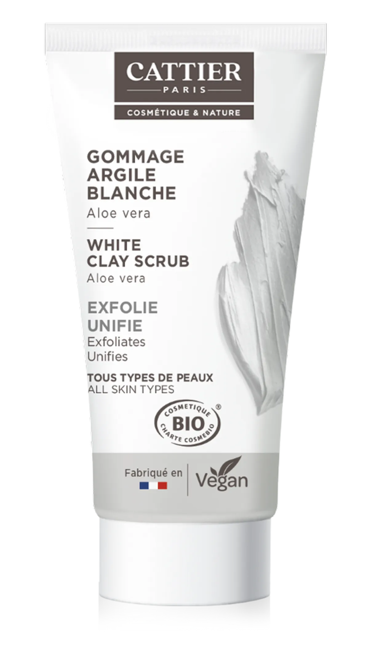 Cattier Mini Scrub Witte Klei Bio 30 ml