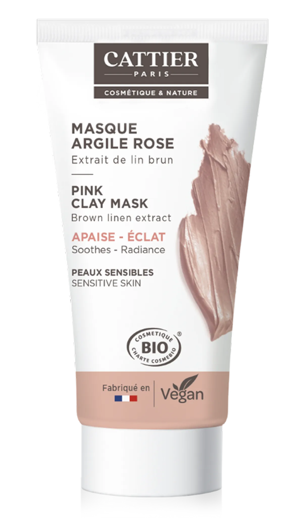 Cattier Mini Masker Roze Klei Bio 30 ml