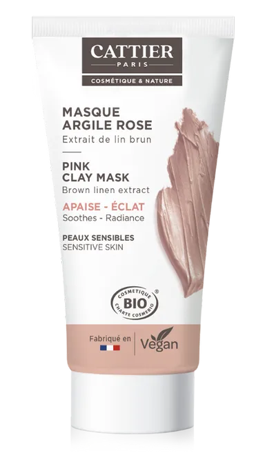 Cattier Mini Masker Roze Klei Bio 30 ml