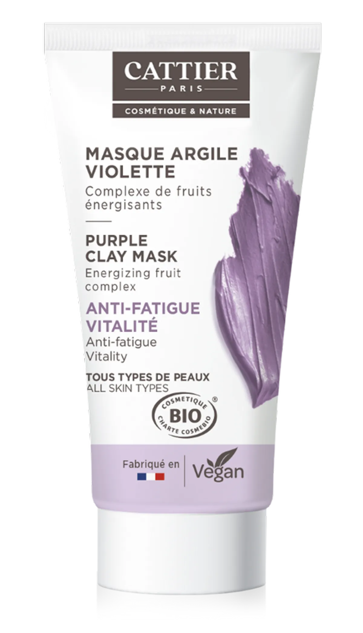 Cattier Mini Masker Paarse Klei Bio 30 ml