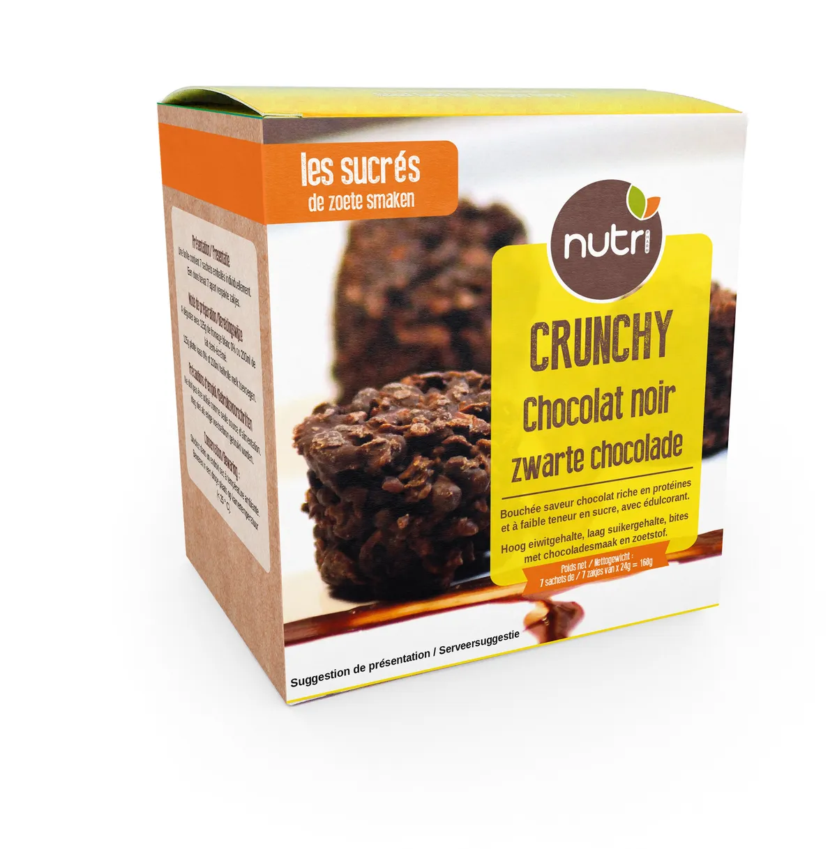 Nutripharm Crunchy Chocolat Noir 7x24g