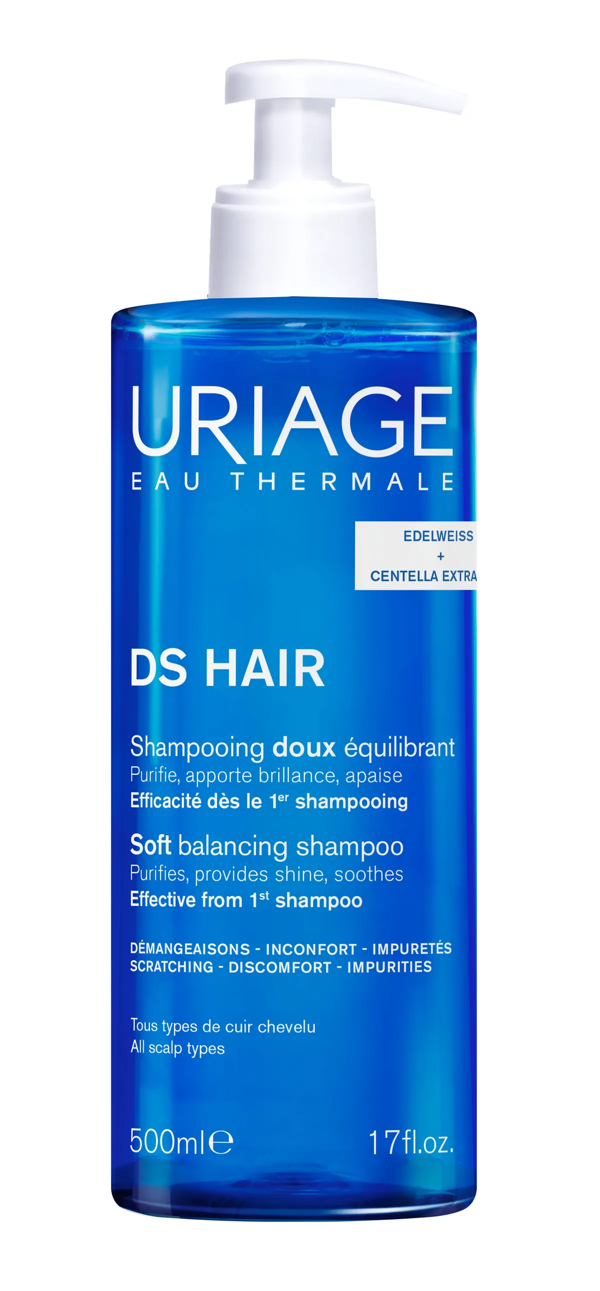 Uriage Ds Hair Evenwichtherstellende Zachte Shampoo 500ml