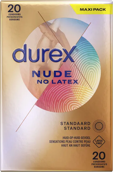 Durex Nude Sans Latex 20 Préservatifs