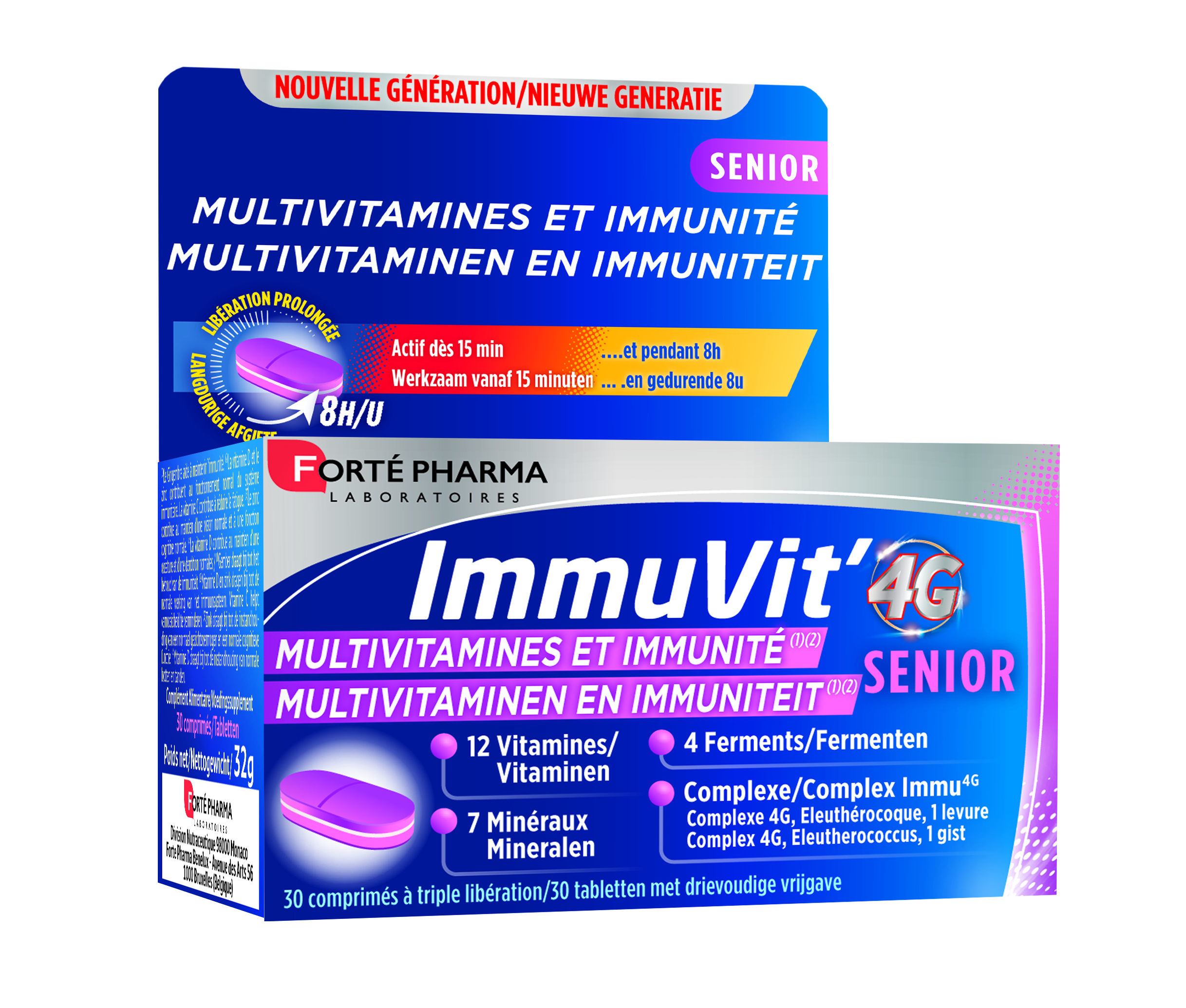 Forté Pharma Immuvit 4G Senior 30 Tabletten