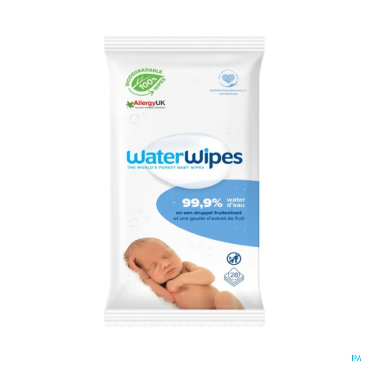 WaterWipes Reinigingsdoekjes Baby Biologisch Afbreekbaar 28 Doekjes