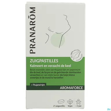 Pranarôm Aromaforce Keelpastilles 21 Pastilles