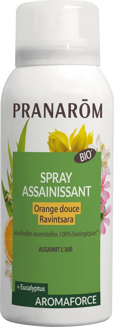 Pranarôm Spray Assainissant à L'Orange Douce et au Ravintsara 75ml