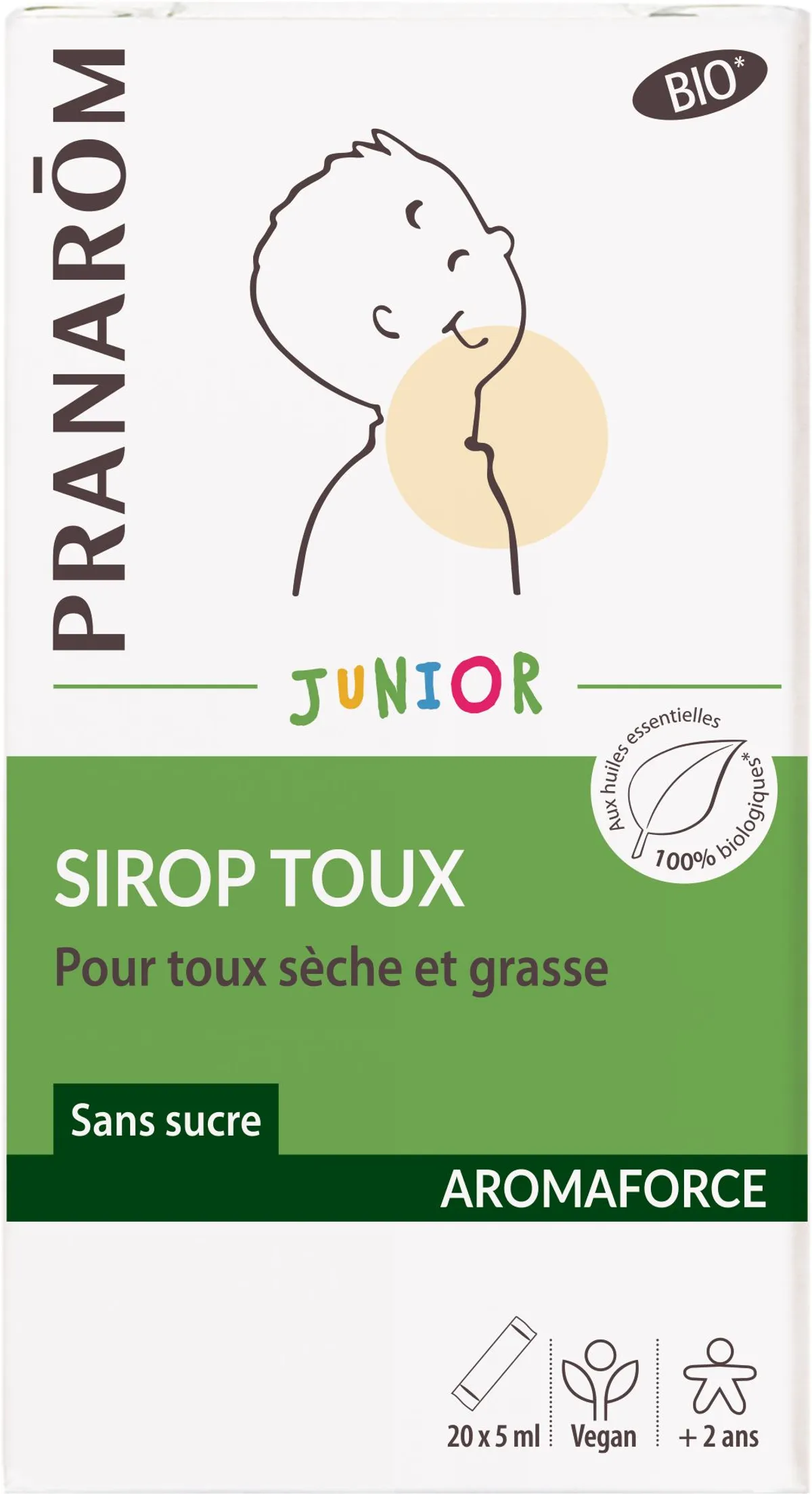 Pranarôm Aromaforce Sirop Toux Enfant 20x5ml