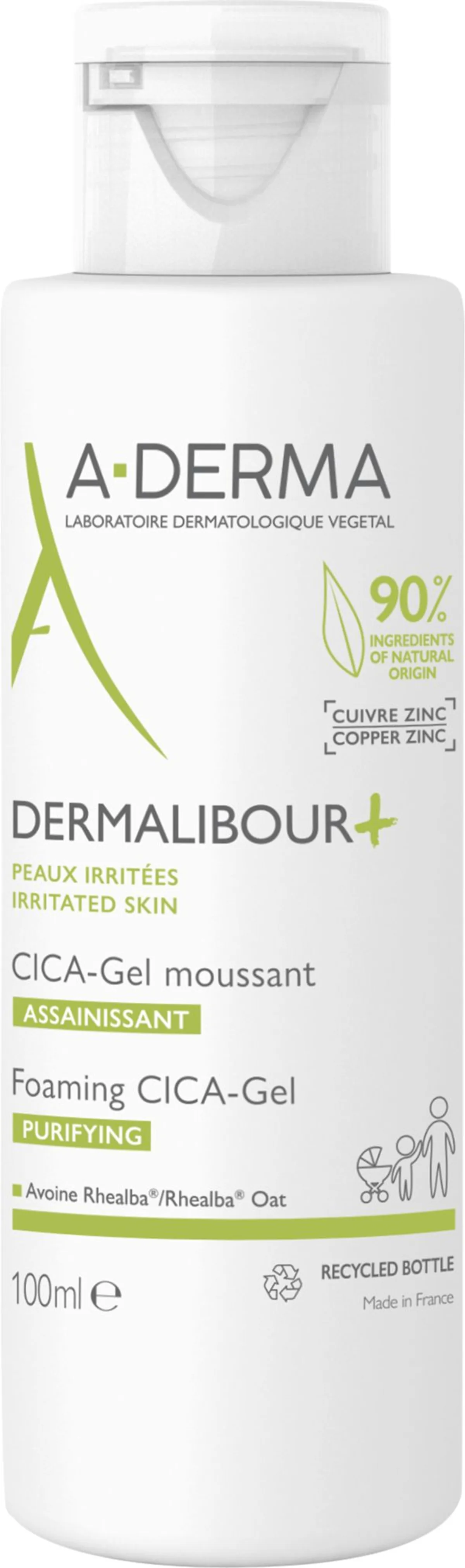 A-Derma Dermalibour+ Cica-Gel Moussant Assainissant 100Ml