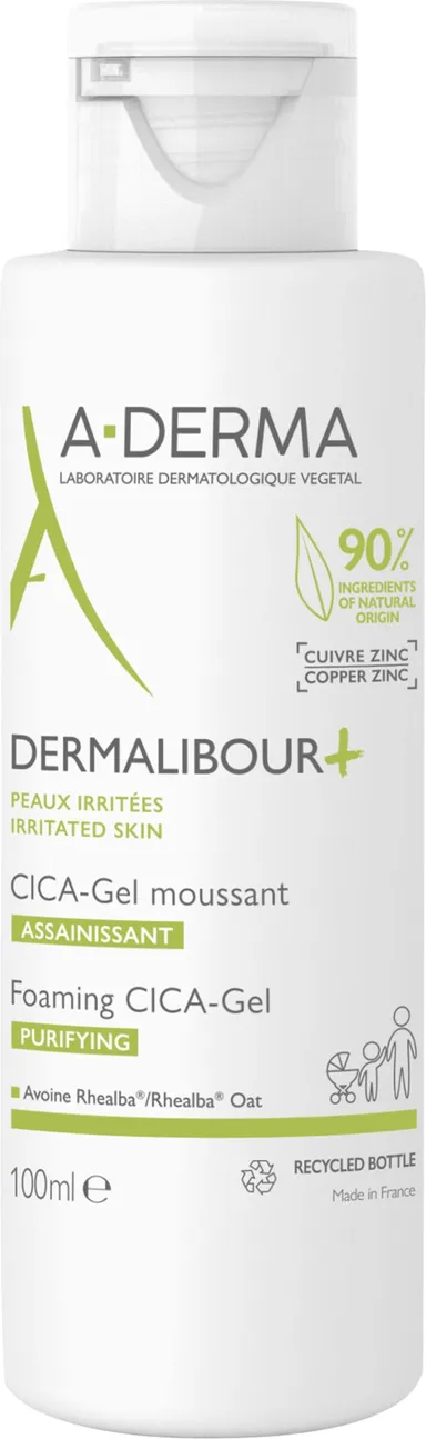 A-Derma Dermalibour+ Cica-Gel Moussant Assainissant 100Ml