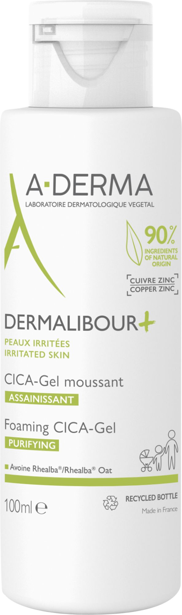 A-Derma Dermalibour+ Zuiverende Schuimende Cica-Gel 100Ml - A-Derma