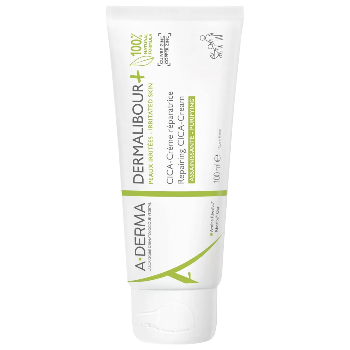 A-Derma Dermalibour+ Cica Zuiverende Herstellende Crème 100Ml