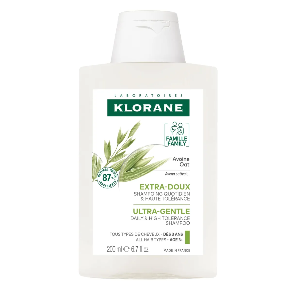 Klorane Avoine Shampooing Extra-Doux 200Ml