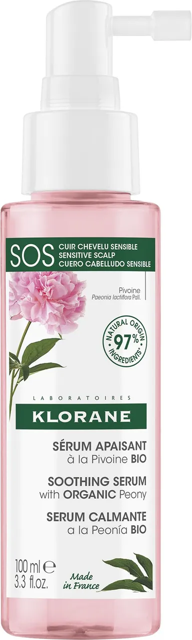 Klorane Bio Pioenroos Kalmerende Verzachtend Serum Kalmerend & Anti-Jeuk 100Ml