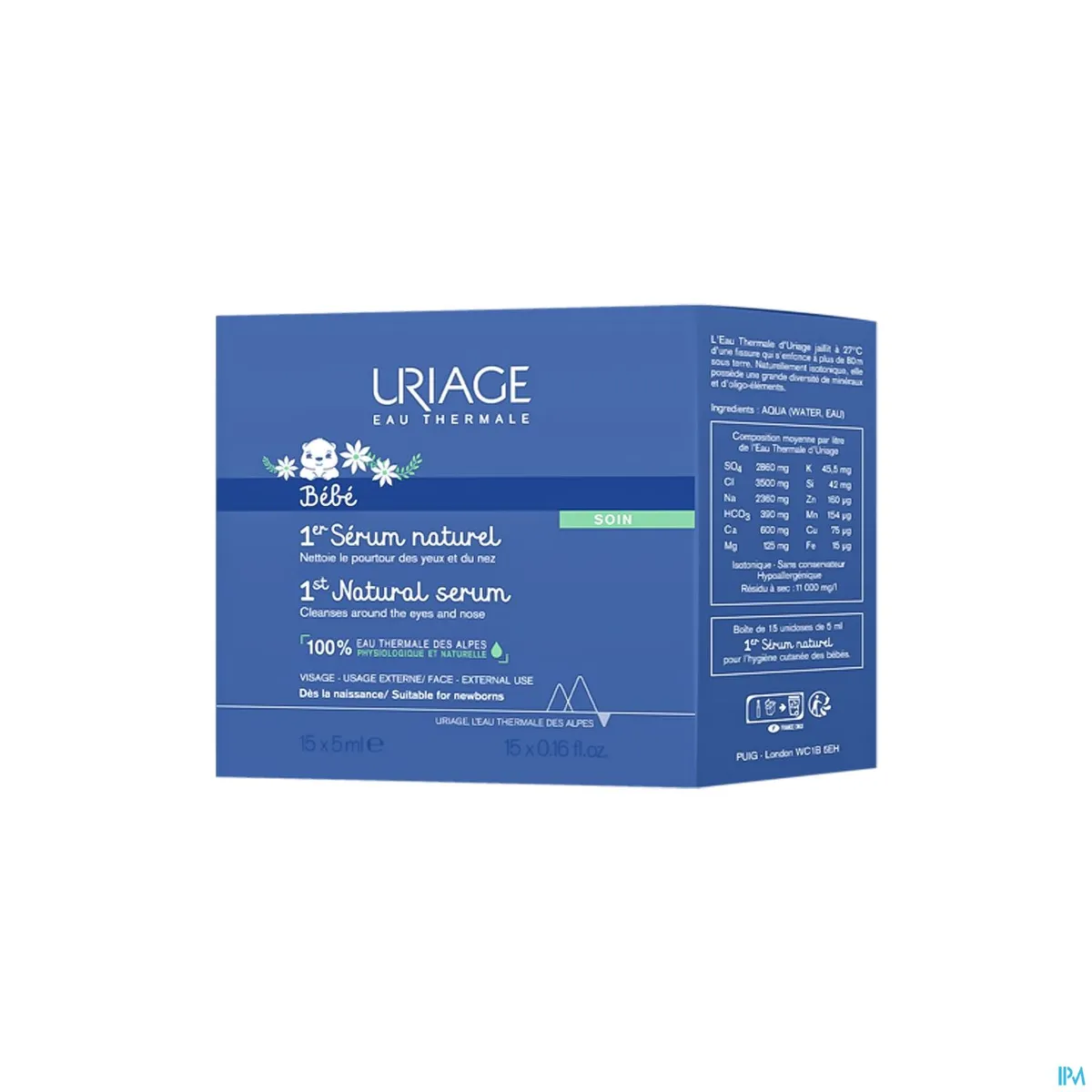 Uriage Baby 1ste Natuurlijk Serum 15 x 5 ml