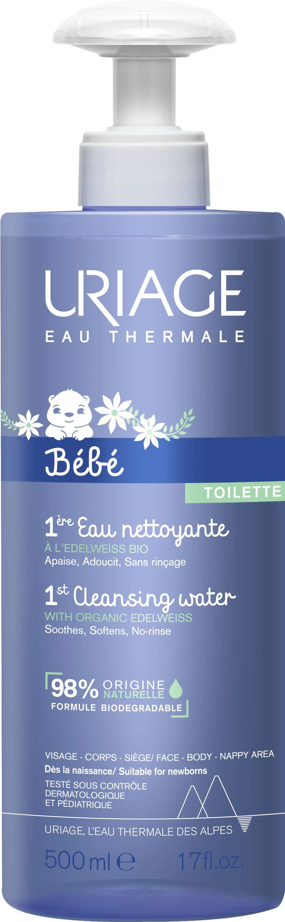 Uriage Bébé 1ère Eau Nettoyante 500ml