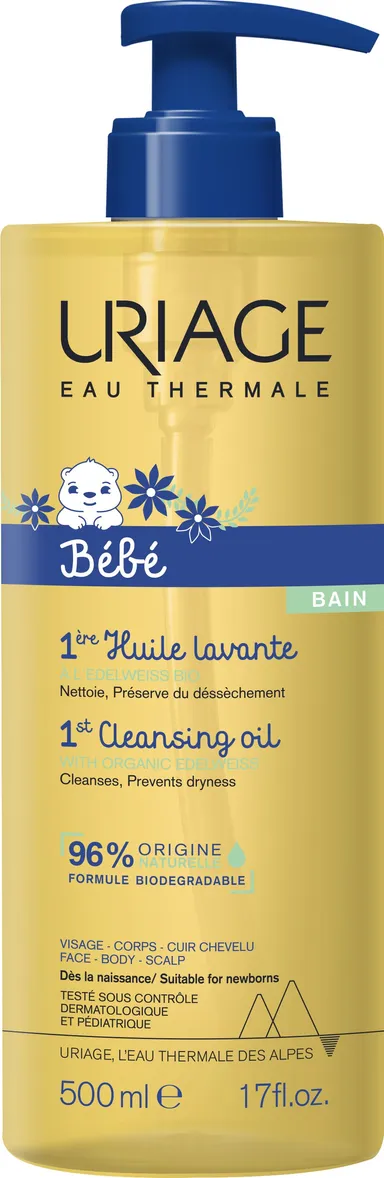 Uriage Bébé 1ere Huile Lavante Apaisante 500ml
