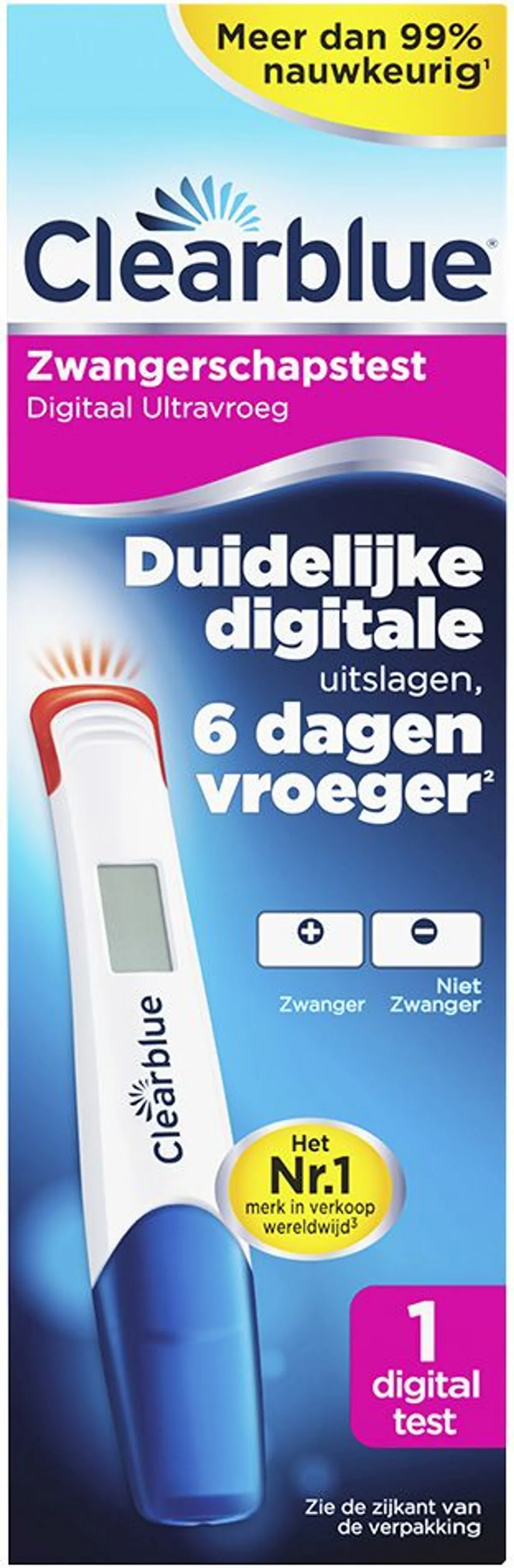 Clearblue Digitale Zwangerschapstest Zeer Vroeg Stadium 1