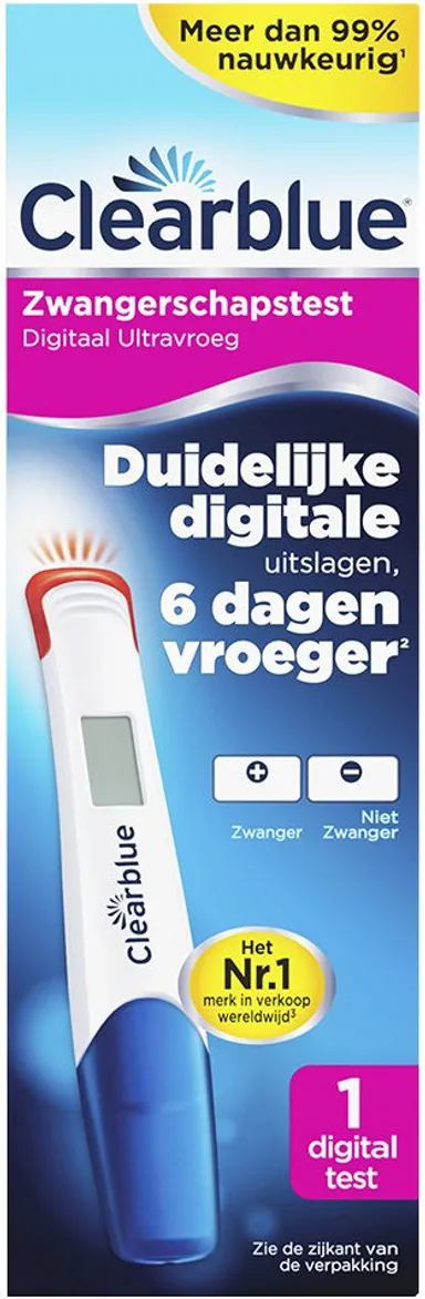 Clearblue Digitale Zwangerschapstest Zeer Vroeg Stadium 1