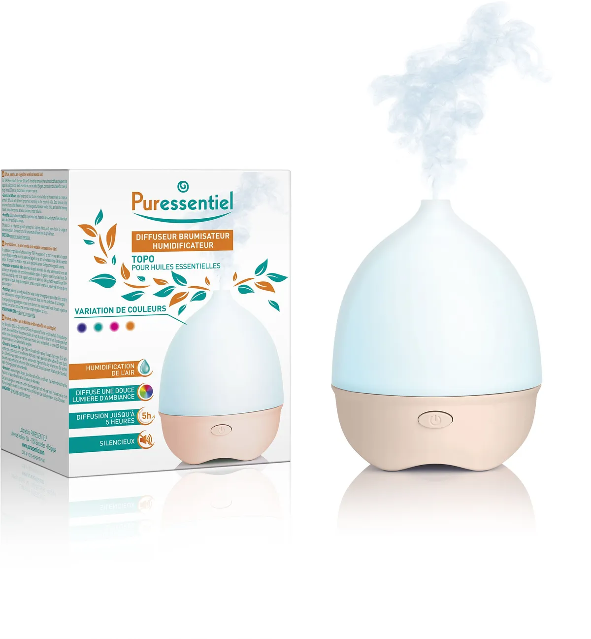 Puressentiel Diffuseur Humidificateur Ultrasonique Topo