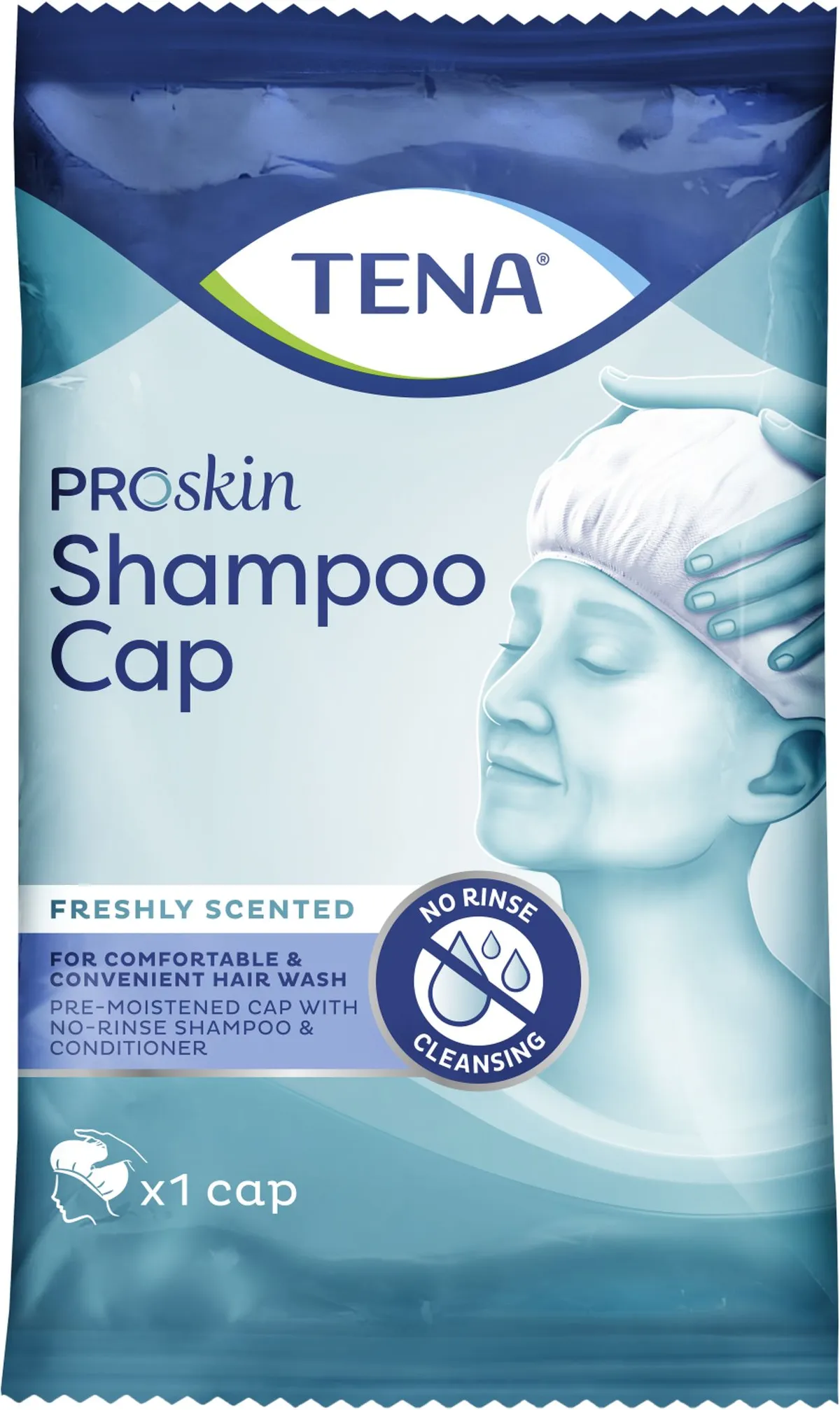 TENA ProSkin Shampoo Cap - 1 verpakking