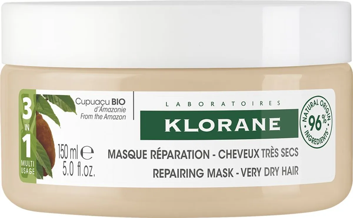 Klorane Bio Cupuaçu Herstellende Masker Regenererend & Voedend 150Ml