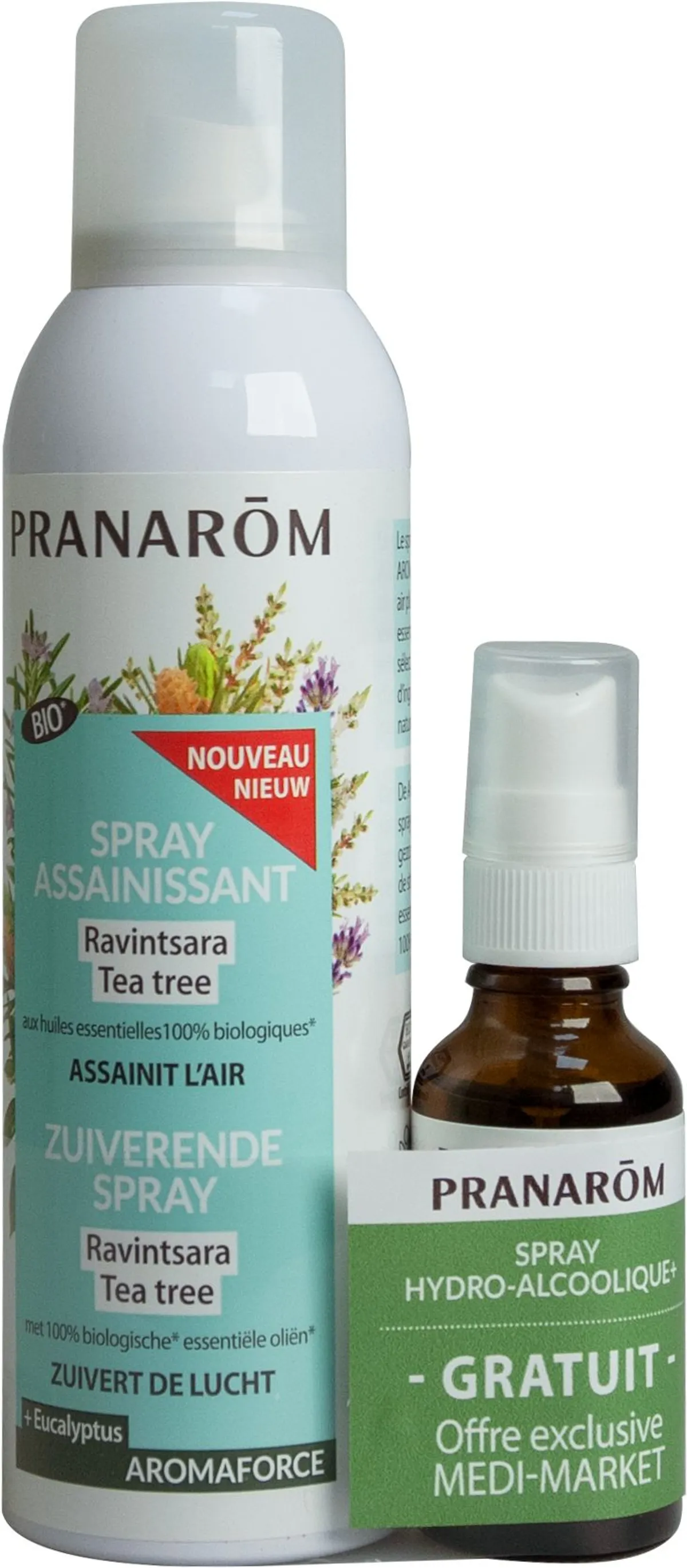 Pranarôm Aromaforce Spray Assainissant 150ml Spray Hydra-alcoolique Gratuit