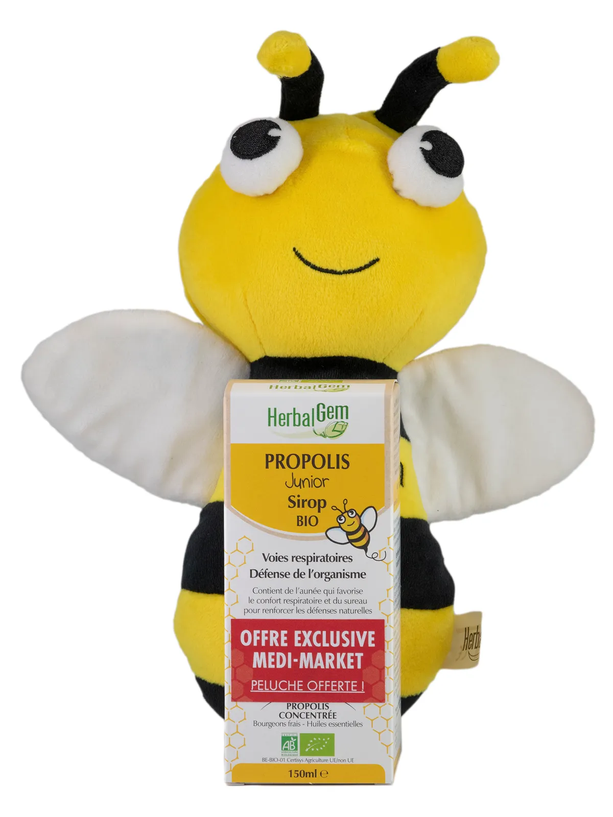 Herbalgem Propolis Junior Sirop Bio 150ml + Peluche