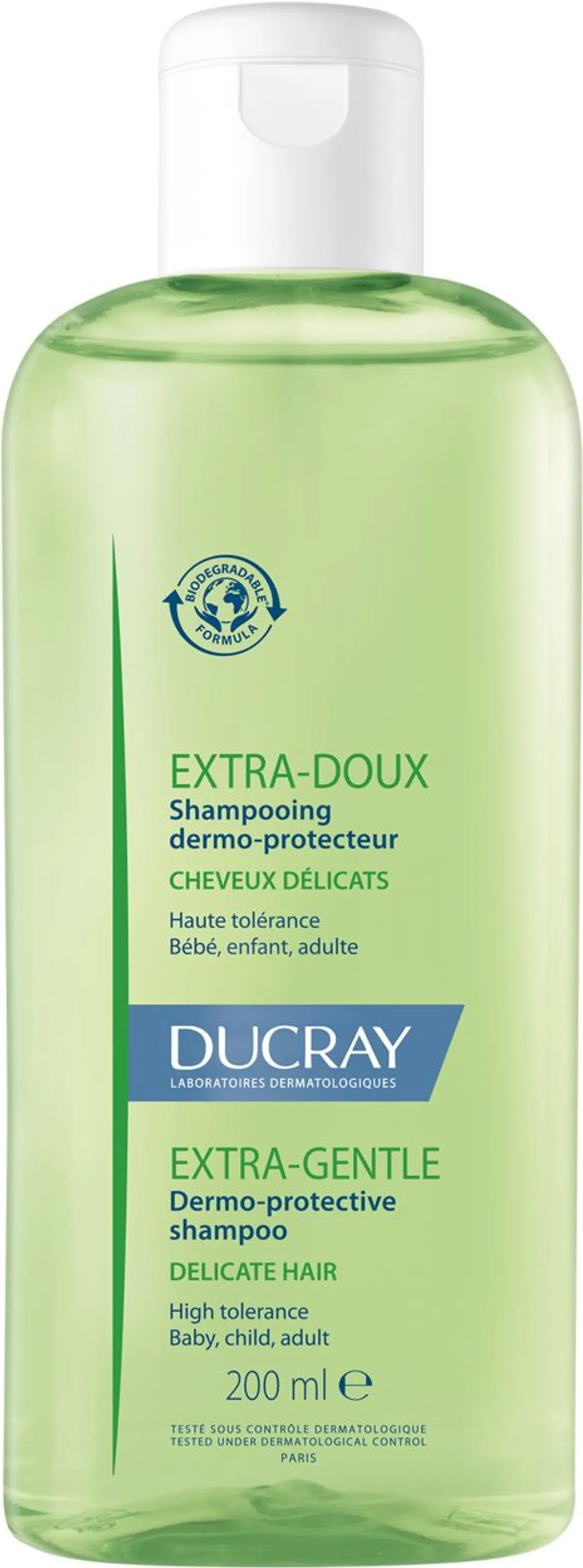 Ducray Extra-Doux Shampooing Dermo-Protecteur Usage Fréquent 200Ml