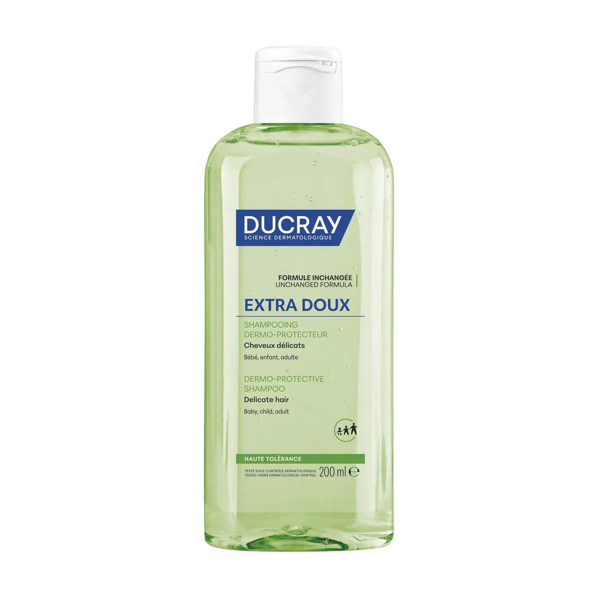 Ducray Extra-Doux Huidbeschermende Shampoo Veelvuldig Gebruik 200Ml