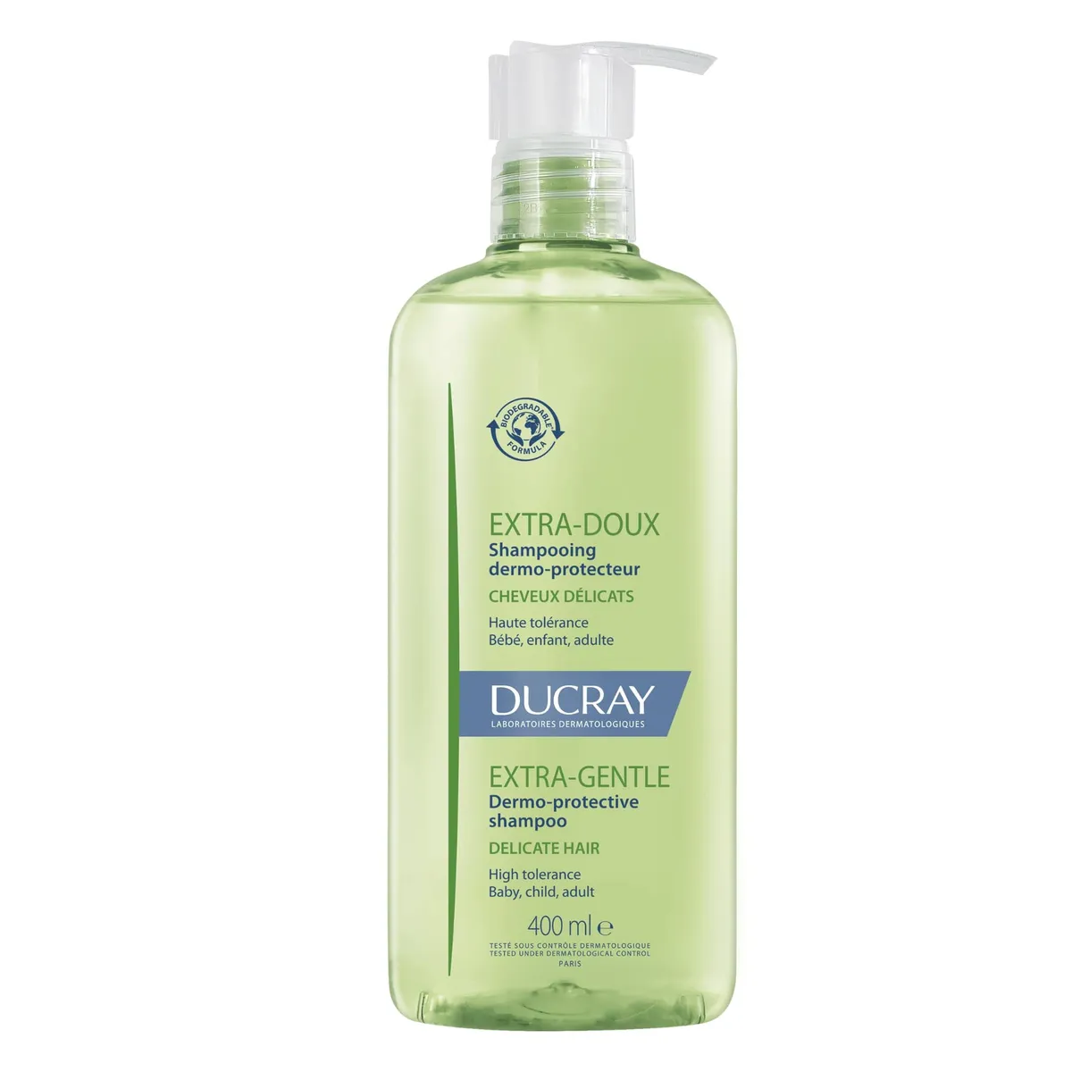 Ducray Extra-Doux Shampooing Dermo-Protecteur Usage Fréquent 400Ml