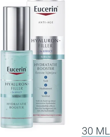 Eucerin Hyaluron-Filler +3x Effect Serum Booster Hydratatie Eerste Rimpels Antiverouderend met pomp 30 ml