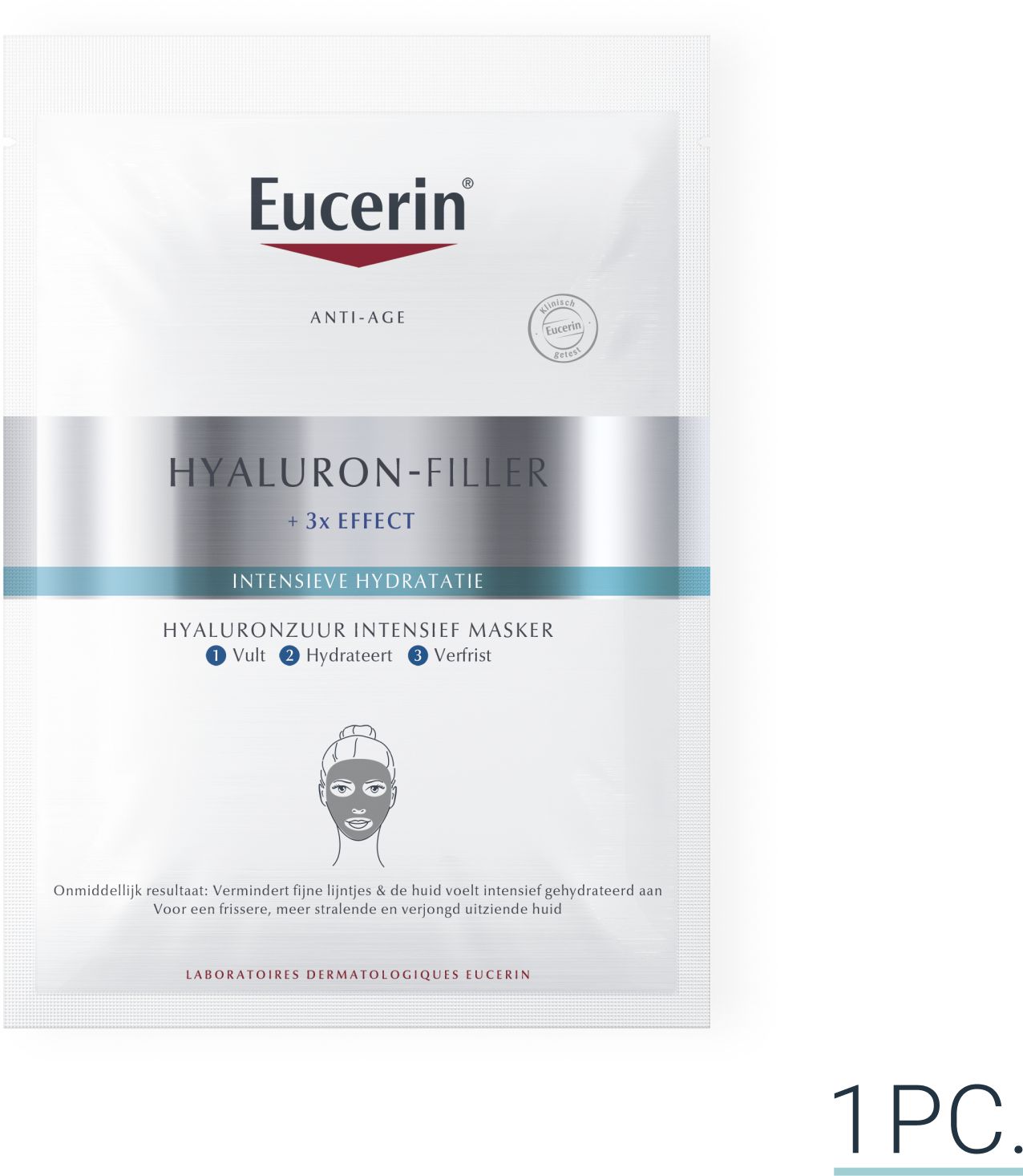 Eucerin Hyaluron-Filler +3x Effect Hyaluronzuur Intensief Masker Intensieve Hydratatie Anti-Age & Rimpels 1pc - Eucerin