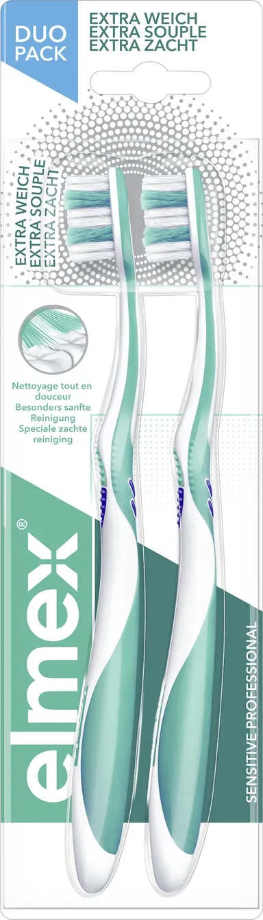 Elmex Tandenborstel Sensitive Pro Extra Zacht Duo