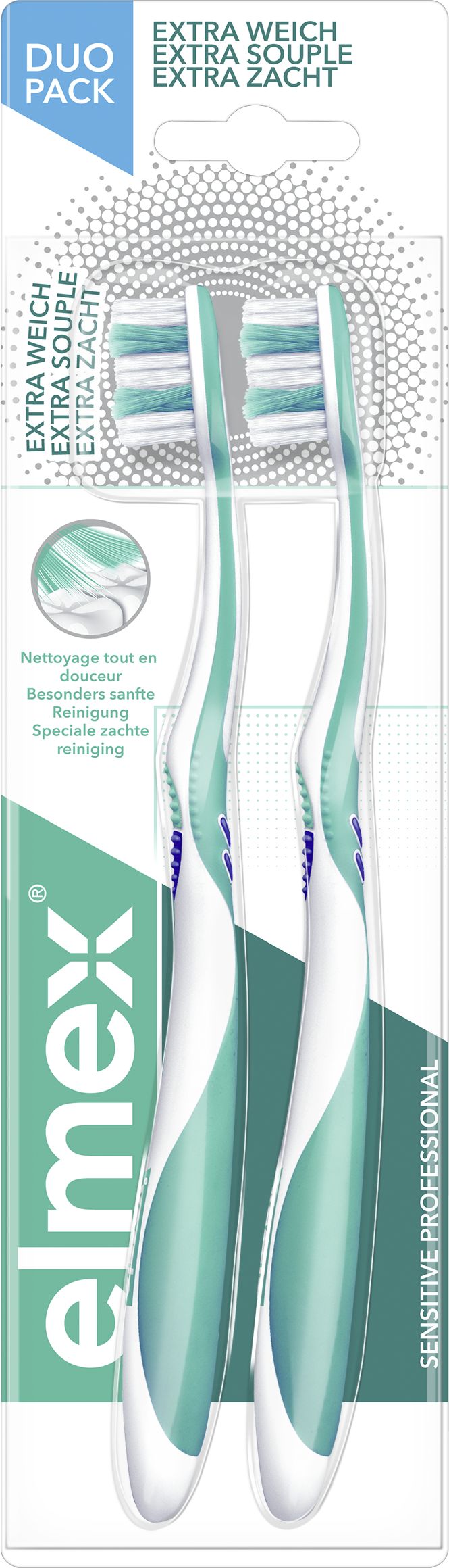 Elmex Tandenborstel Sensitive Pro Extra Zacht Duo - Elmex