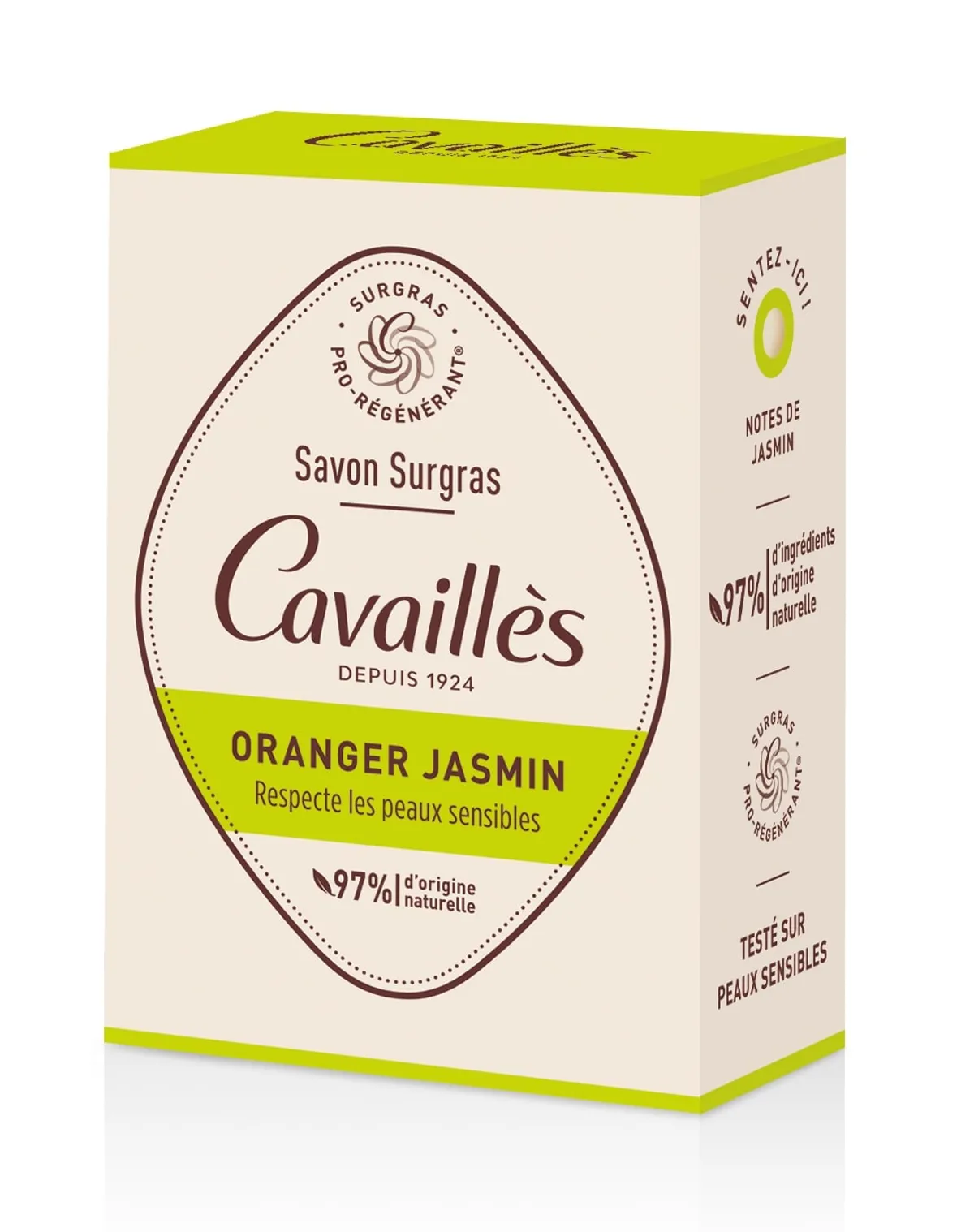 Cavaillès Savon Surgras Oranger Jasmin 100g