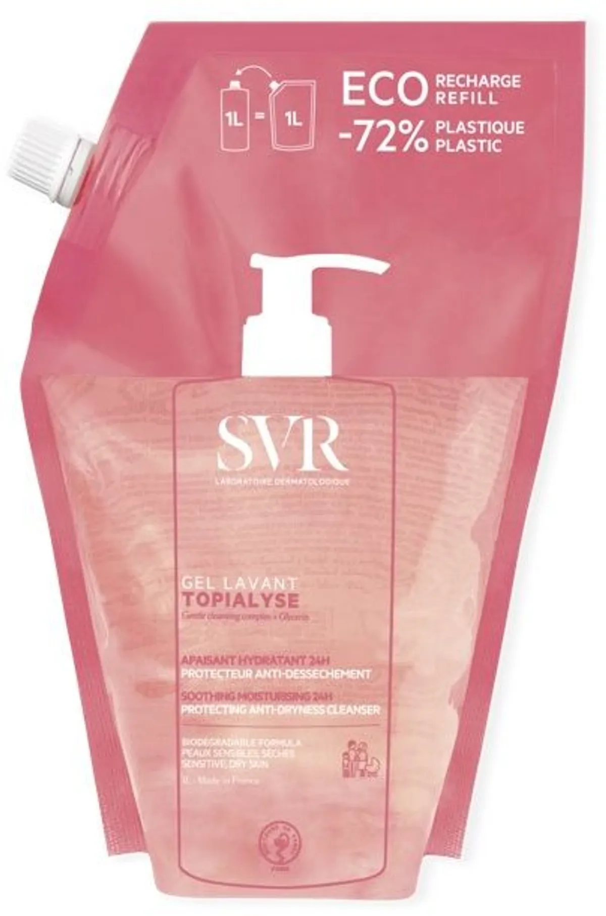 SVR Topialyse Gel Lavant Eco Recharge 1L
