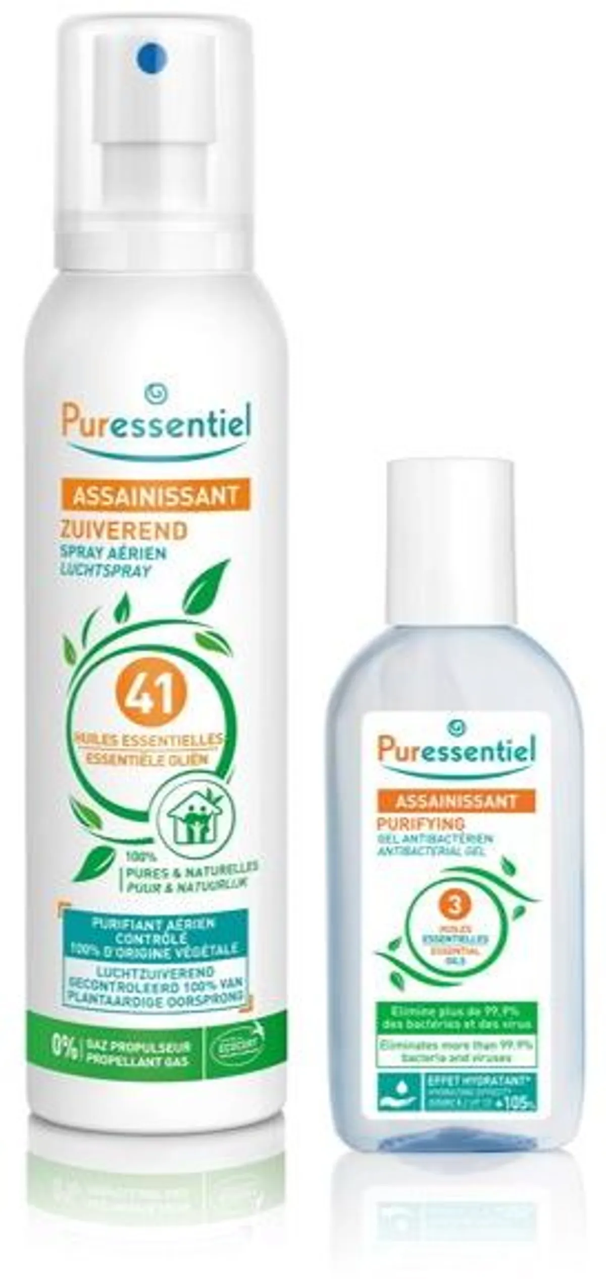 Puressentiel Zuiverende Spray 200ml + Zuiverende Gel 80ml Gratis